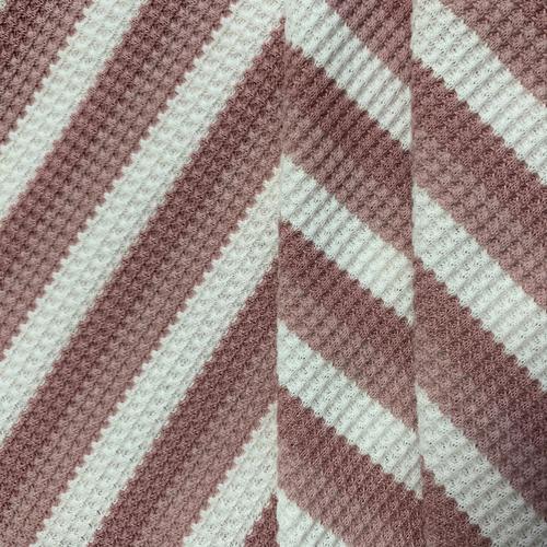 高品质华夫饼罗纹针织保暖面料家用纺织品