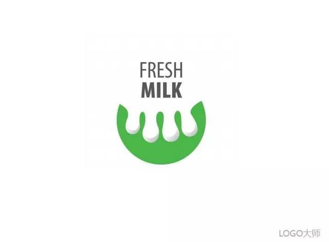 牛奶品牌logo设计合集鉴赏