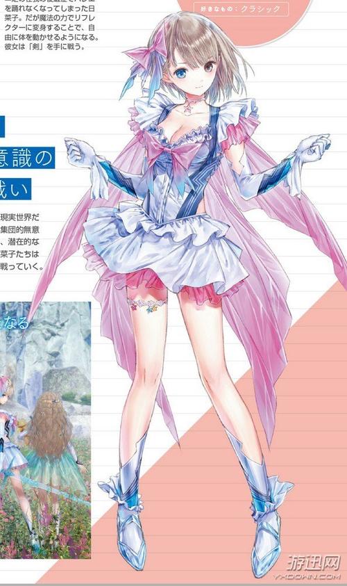 《blue reflection:幻舞少女之剑》杂志扫图 妹子真水
