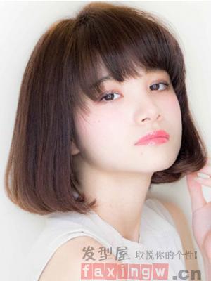 日系短发烫发发型图赏析