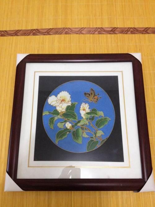 纯手工景泰蓝金丝沙画