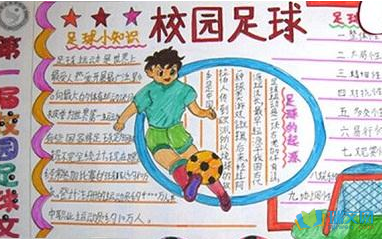 足球运动会手抄报