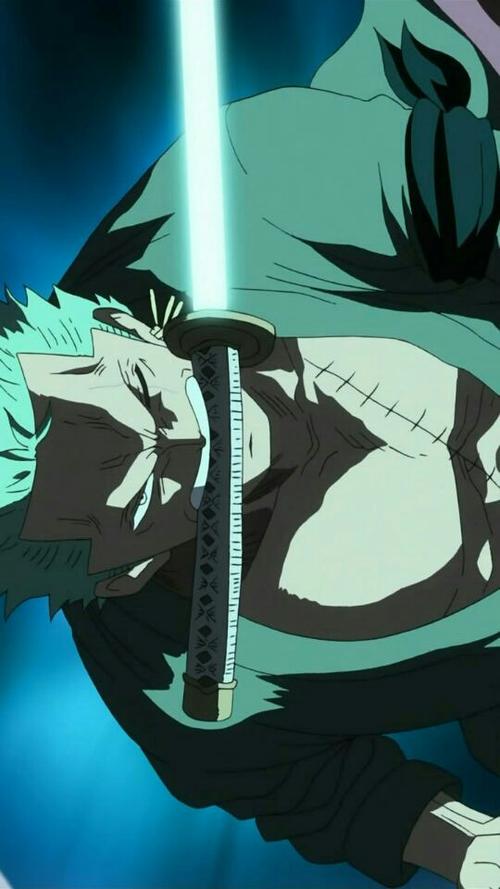 跪求下图海贼王索隆原图的全身图片,最好把刀都露出来