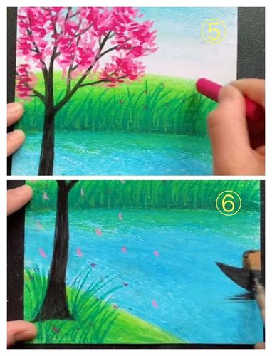 大班美术—画春天