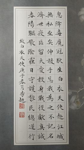 瑞金市硬笔书法家协会"战疫"主题书法作品展