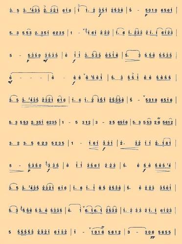 二泉映月洞箫曲谱