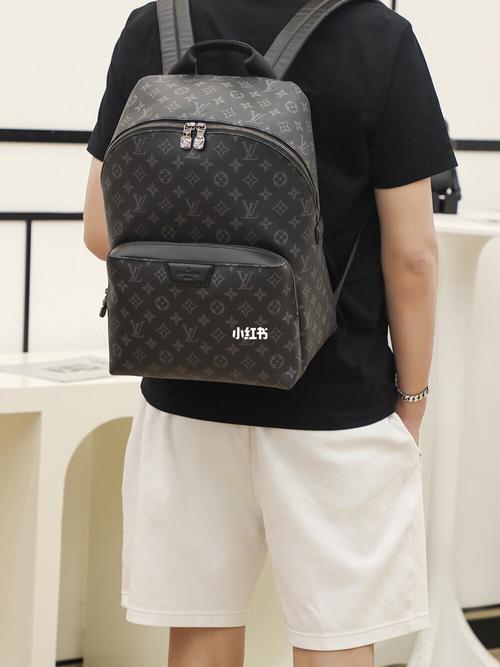 百搭炸街款男女背包75lv老花双肩背包_百搭_双肩包