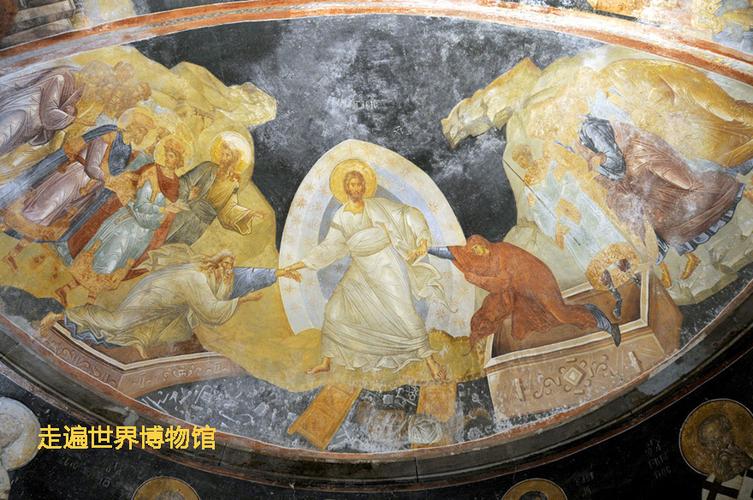 (卡里耶博物馆湿壁画《耶稣复活》)