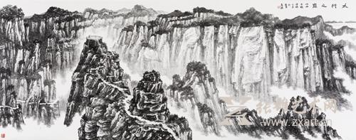袁学君 《太行之巅》145x368cm