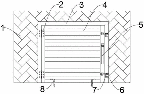 一种停电后简易可开车库门的制作方法