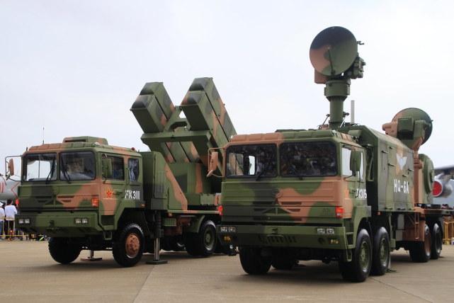 红旗-6a中包括地空导弹单元和近防炮单元.