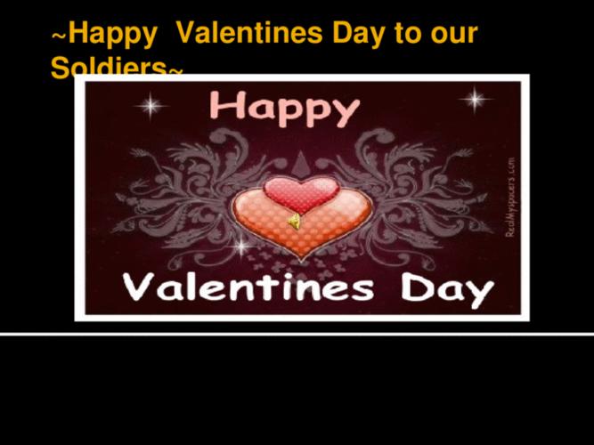 happy valentines day soldiers!