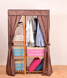 加厚牛津布衣橱外罩衣柜布套简易宿舍无纺布衣柜收纳家具防尘罩