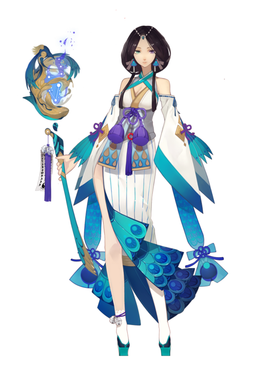 皮肤-八百比丘尼-苍之雀羽