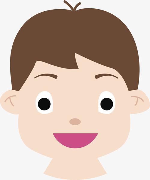 矢量卡通男孩人物图