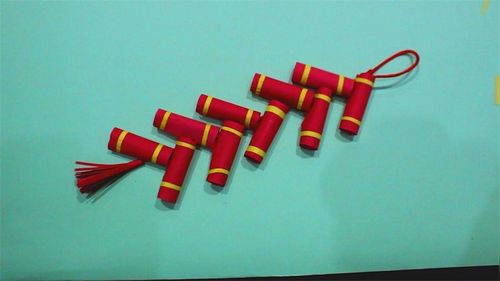 儿童手工制作大全 鞭炮折纸  创意鞭炮手工制作