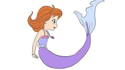 美人鱼怎么画简单又漂亮?