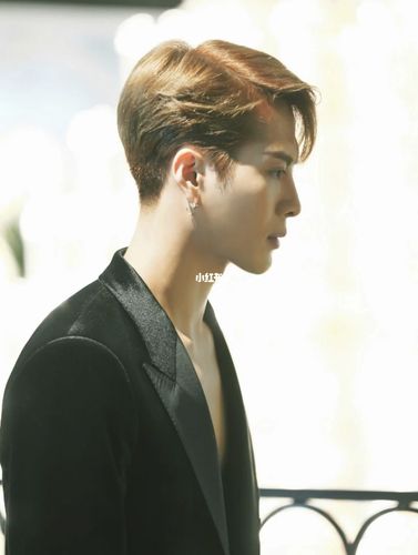 王嘉尔同款发型发色男士西装