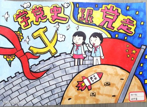 学党史颂党恩主题手抄报