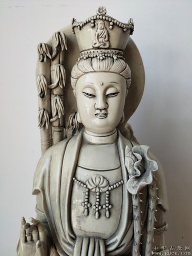 明代·何朝宗作品,德化瓷观音站像.保存完好,静等有缘