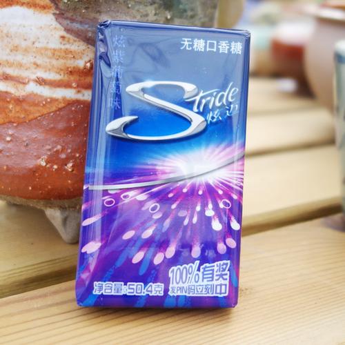 4g 片 28 炫迈无糖口香糖炫紫葡萄味 stride 炫迈