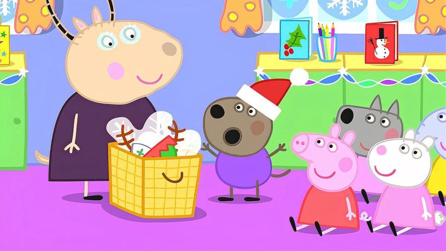 小猪佩奇:佩奇邀请圣诞老人看话剧,圣诞老人会来吗,很期待!