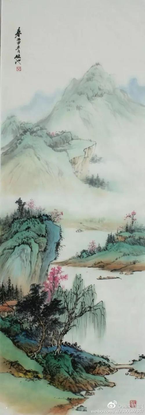 七律·青绿山水