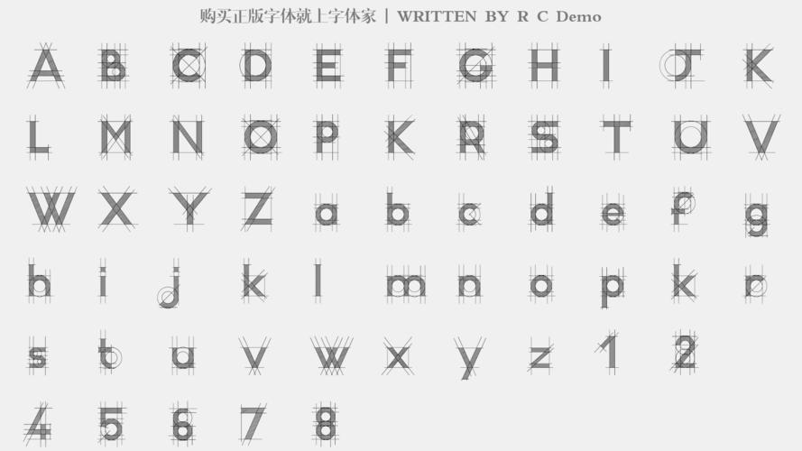 r c demo免费字体下载 - 英文字体免费下载尽在字体家