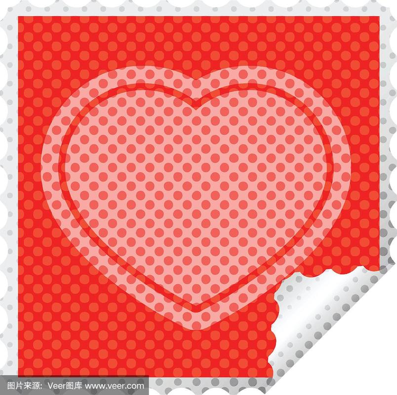 标签,动物心脏,正方形,美国,艺术