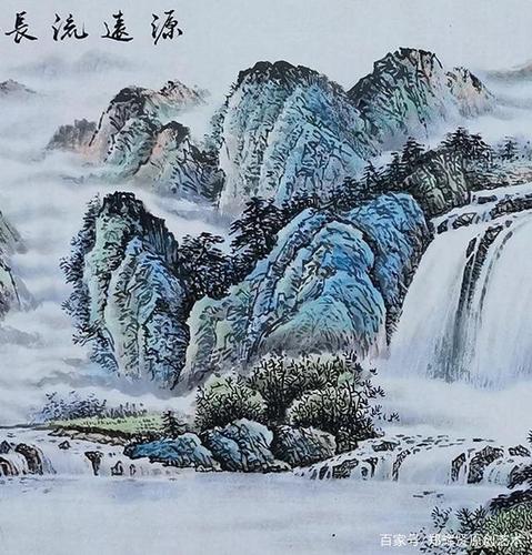 郑辉贤小六尺国画作品《源远流长》