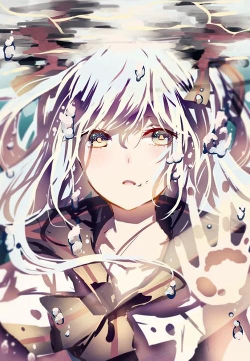 黄瞳 紫瞳 黑白 彩色 壁纸 耳机娘 头像 动漫 插画 原创 同人图 人物