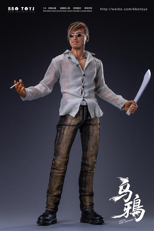 万代联名卡通周边现货bbotoys16古惑系列乌鸦耀扬兵人偶模型可动ghz