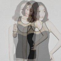 唯美虚幻情侣头像影子