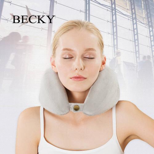 becky记忆枕头 u型枕护颈枕 轻舒适时尚便携车载出行午睡枕 旅行颈椎