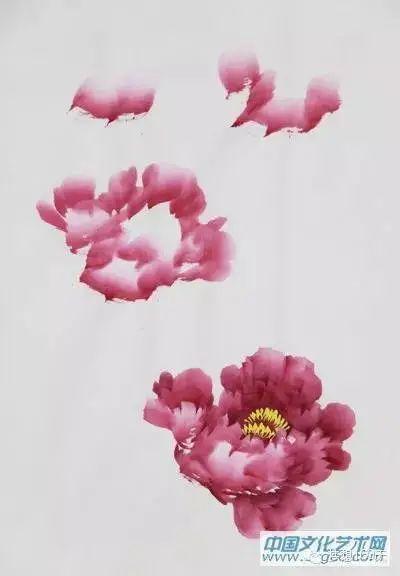 国画牡丹的步骤画法(真美丽!)|题款|叶子|花青|枝干