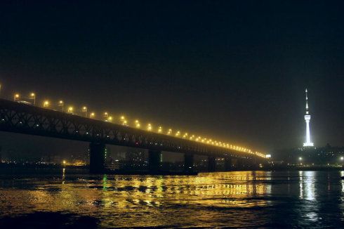 武汉长江大桥夜景2
