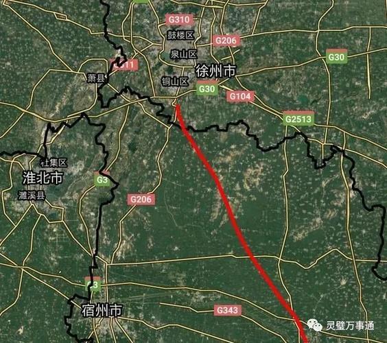 灵璧修建高速快速路改造现有路交通规划设想图