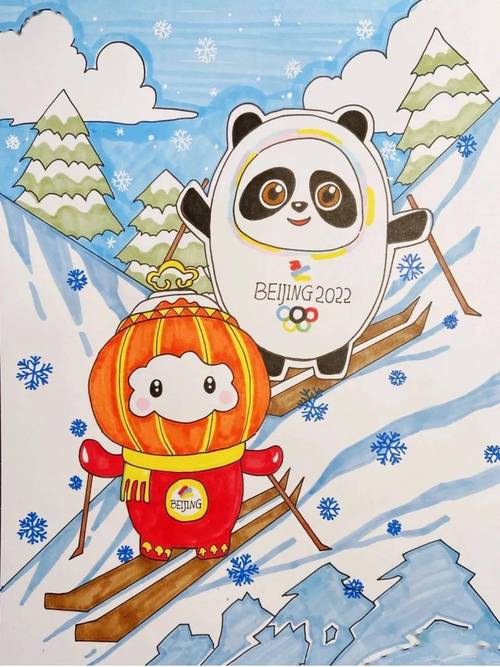冬季奥运会的城市,有同学想要画一幅2022冬奥会绘画作品,但是又不知道