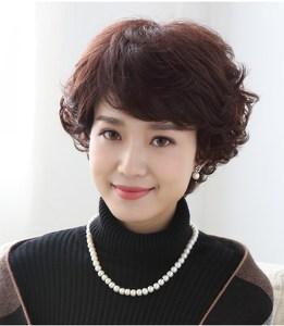 40岁仿真假发50中老年女妈妈款中长发表演仿真道具假头发60老奶奶