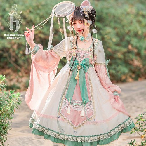 春隐中华风lolita洛丽塔可爱日系洋装新年年春节拜年连衣裙
