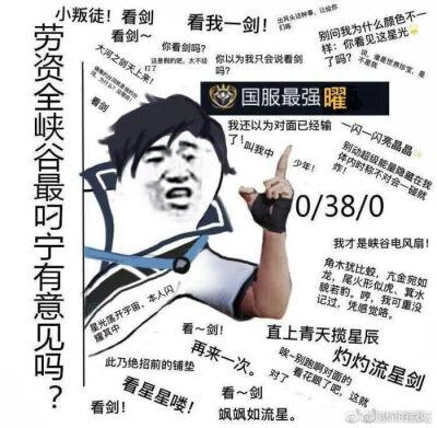 王者荣耀国服0/20表情包合集