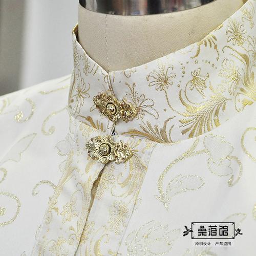 [桑落馆汉服] 桑落馆原创汉服女定制新品暗纹织金马面裙立领上袄非琅