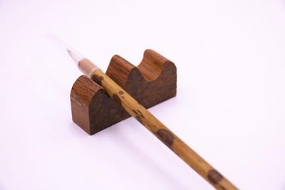 文房四宝竹子笔搁笔山笔架笔托毛笔用笔架摆放毛笔挂笔筒办公用品