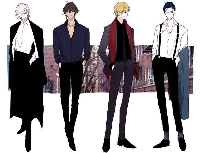 【精选推荐】帅哥,动漫人物全身照片,绘画素材