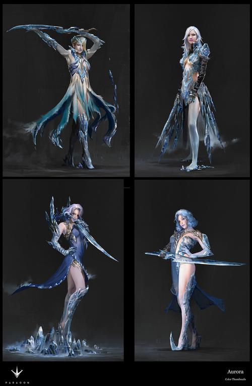 《虚幻争霸》冰雪女王欧若拉aurora角色设计