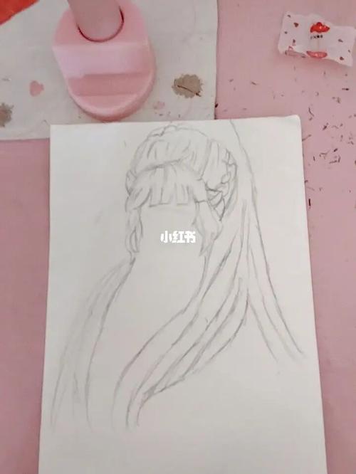 根据教程画的 小舞的头发,教程的发布者是 @阿御_教程