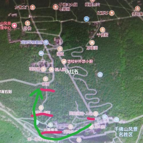 济南千佛山游览路线百度地图_兴国禅寺