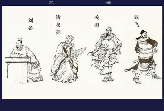 三国演义连环画人物合集(白描图)