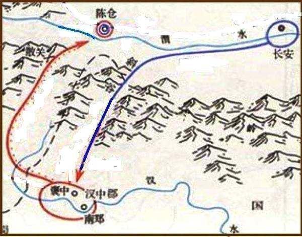 暗度陈仓路线图