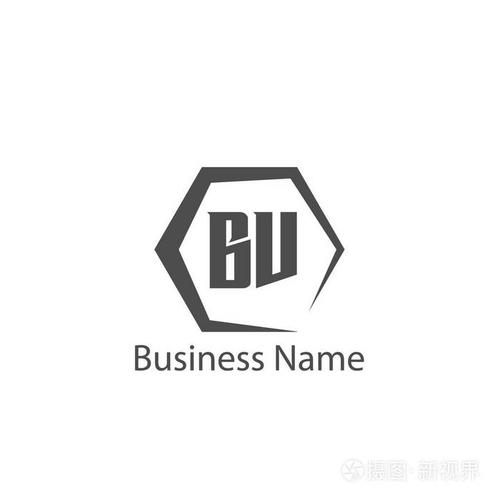 初始字母bv标志模板设计
